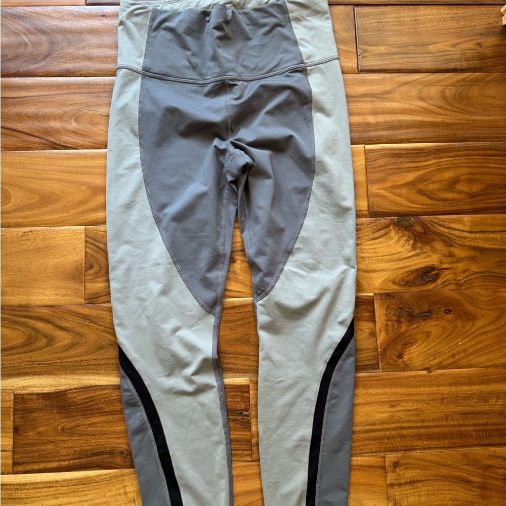 Athleta Gray and Black Performance Leggings